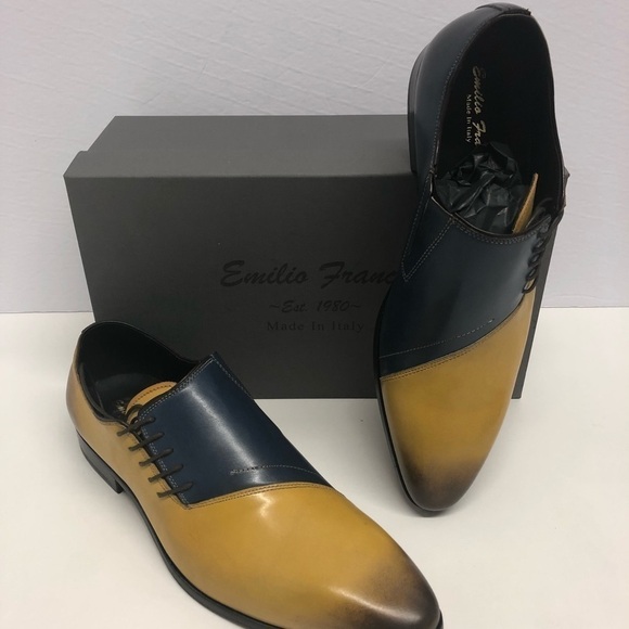 Emilio Franco shoes Italian leather point toe - Picture 1 of 4